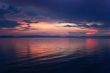 watercolor sunset