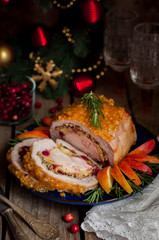 Pork Loin Stuffed with Chicken Breast