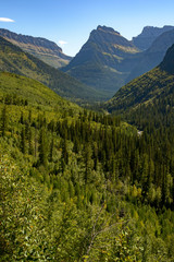Fototapeta premium Scenic view of Glacier National Park