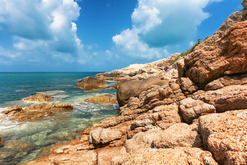 beach Chaloklum Island in southern Thailand, Koh Pangan, Suratthani