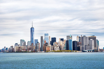 Fototapeta na wymiar New York City panorama with Manhattan Skyline..