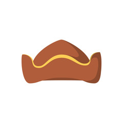 Old hat icon in cartoon style