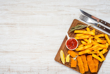 Copy Space with Fast Food