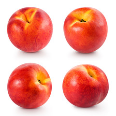 Peach isolated on white