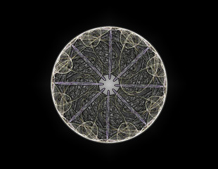 Particles of abstract fractal forms on the subject of nuclear ph