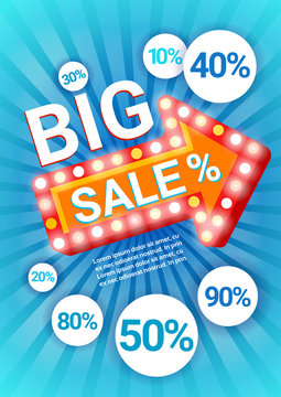 Black Friday Big Sale Holiday Shopping Banner Copy Space Vector Illustration