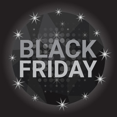 Black Friday Sale Holiday Shopping Banner Copy Space Vector Illustration © mast3r