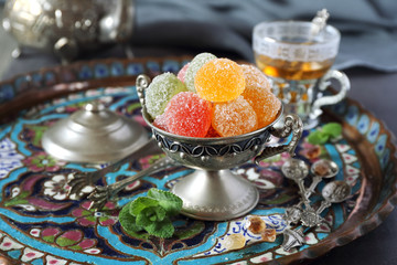  Green Tea and jelly sweets