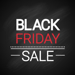 Black Friday Sale Holiday Shopping Banner Copy Space Vector Illustration