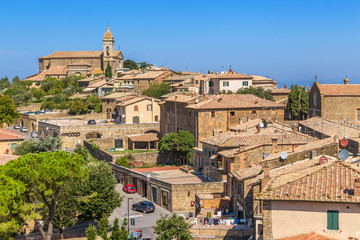Obraz premium Montalcino, Italy. View of the city