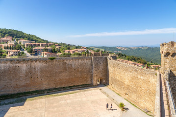 Fototapeta na wymiar Montalcino, Italy. Medieval fortress, 1361