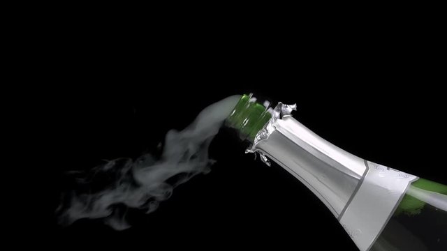 Champagne Opening Slow Motion Explode