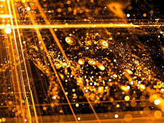 Naklejka premium Abstract surreal festive background - digitally generated image