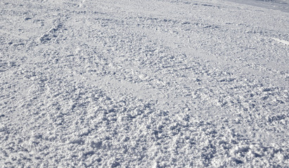 Ski slope in ski resort