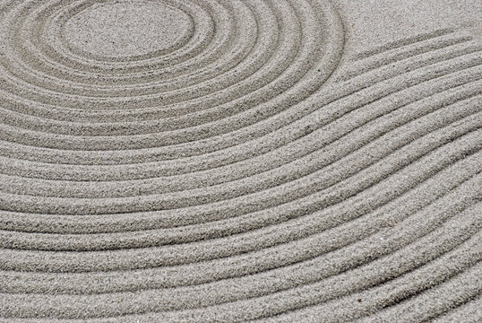 Detail In A Japanese Zen Garden; Koyasan, Wakayama, Japan