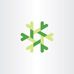 abstract tech logo vector green design element business icon