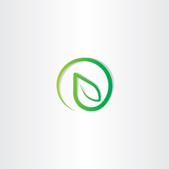 bio leaf eco green nature logo vector icon