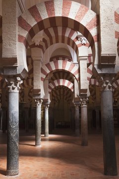 Interior Of The Great Mosque, La Mesquita; Cordoba, Andalusia, Spain