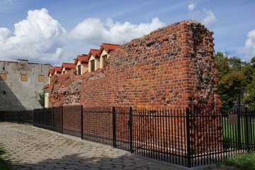 Płock - Fragment muru obronnego z XIVw.