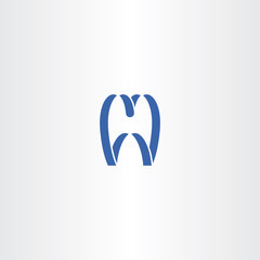 tooth vector logo illustration symbol icon