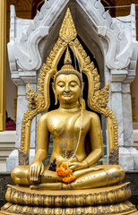 The Buddha Head in Thailand temple