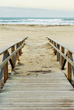 Cadiz, Andalusia, Spain; Los Lances Beach In Tarifa, Costa De La Luz