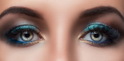 Female eyes with beautiful make-up