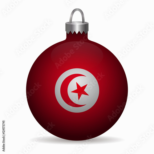 Download "tunisia flag christmas ball vector" Stock image and ...