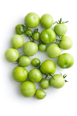 Unripe green tomatoes.