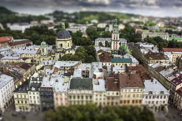 Lviv from bird's eye view