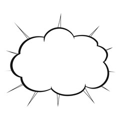 Isolated comic expression