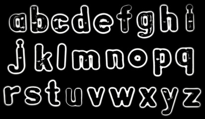 Magnetic alphabet letters