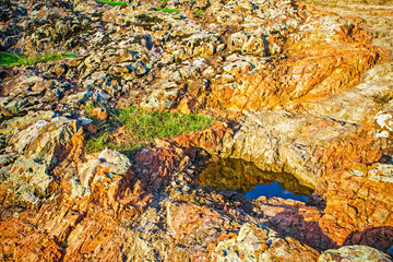 red stone rock background, contrast abstract wallpaper