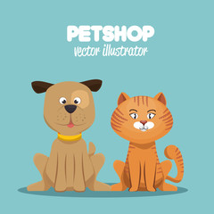 petshop veterinary symbol icon vector illustration eps 10