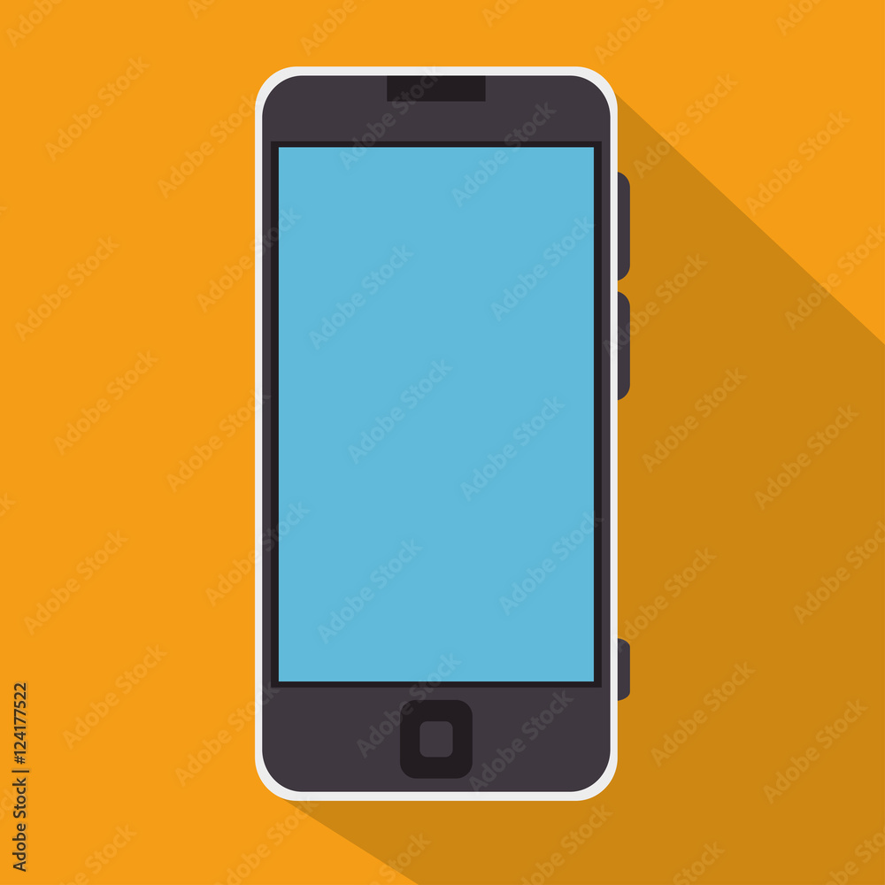 Canvas Prints smartphone blue screen education online icon vector illustration