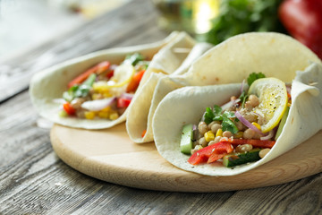 Vegetable tacos