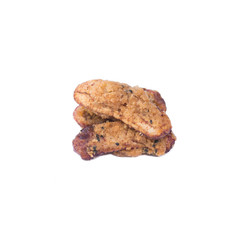Fried Banana isolated on white background..