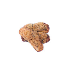Fried Banana isolated on white background..
