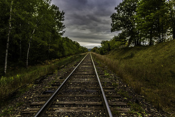 Obraz premium Upper Michigan Railroad Tracks
