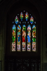 All Saints Church in Langport Stained Glass Nave