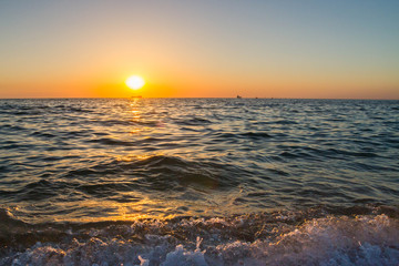 Obraz premium Beautiful sunset on the black sea