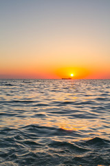 Fototapeta na wymiar Beautiful sunset on the black sea