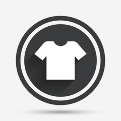 T-shirt sign icon. Clothes symbol.