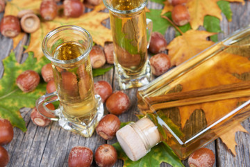 Liqueur made from oak tree bark and alcohol