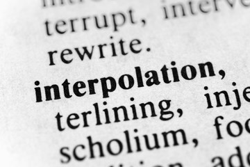 Interpolation