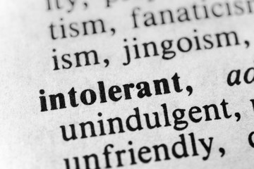 Obraz premium Intolerant