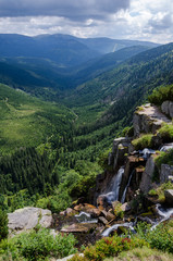 Panèavský waterfall in the Giant Mountains