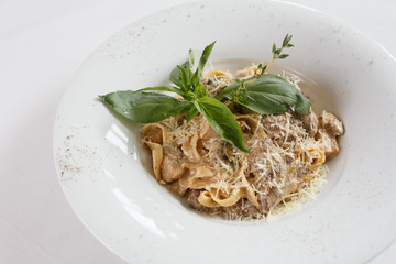 Паста с грибами