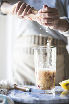 White Nectarine Prosecco Sangr&iacute;a with Ginger & Elderflower
