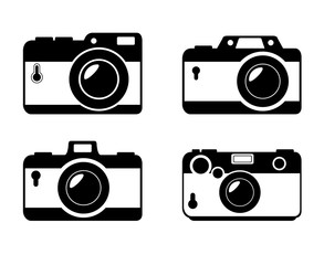 different style camera photographic monochrome design, vector illustration graphic